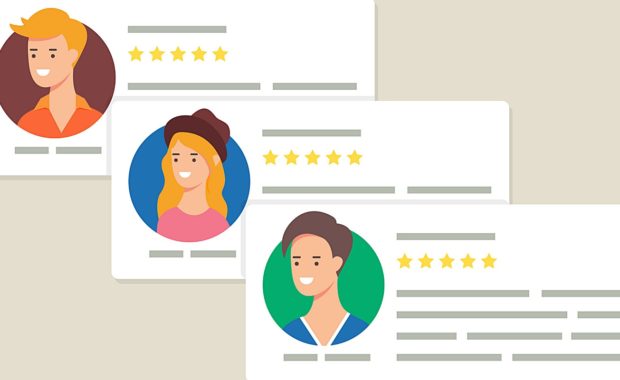online reviews for a business that is generating multiple leads a month due to good reviews on their website