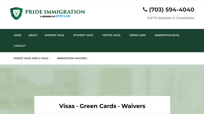Pride Immigration Desktop Screenshot
