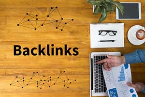 Concept of the importance of backlinks to your website through link building