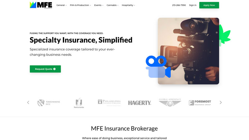 MFEInsurance Homepage Desktop