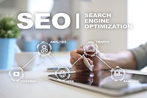 Ashburn, VA SEO represented by an infographic