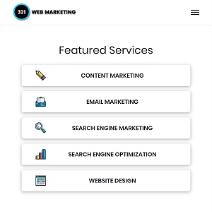 321 web marketing mobile view