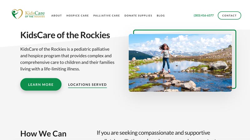 Kids Care of the Rockies Desktop Screenshot