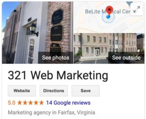 321 web marketing google my business listing