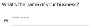 search bar for finding a business for a google my business account