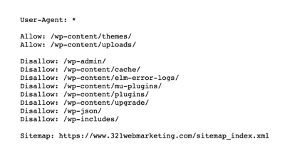well-optimized robots.txt file