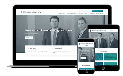 Law firm marketing client mobile friendly website views