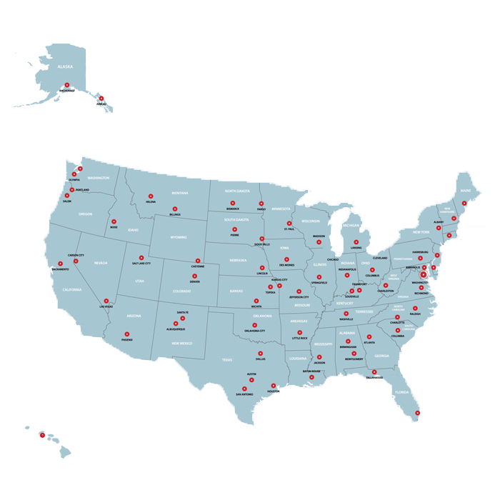 USA Map For National SEO Campaigns