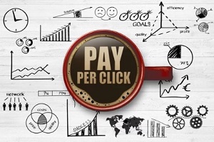 pay per click on cup of coffee