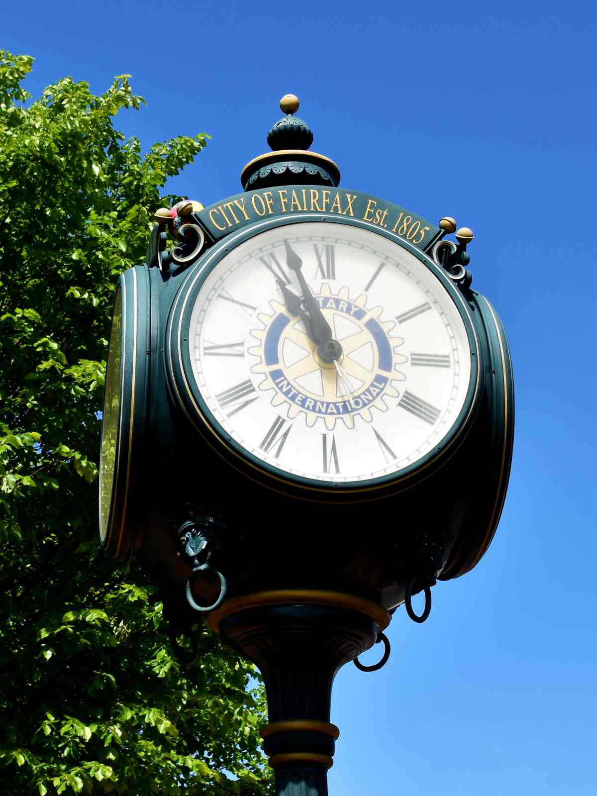 Fairfax, VA town clock