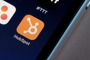 hubspot mobile app icon is seen on an iPhone