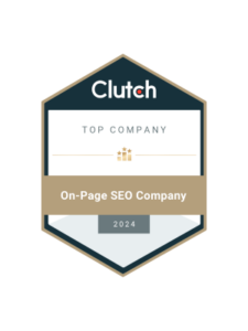 Clutch Top Company On-Page SEO Company Award Small