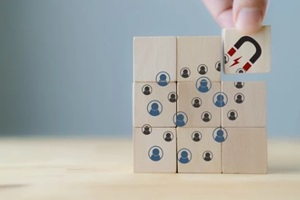 attracting online customer and lead generation concept